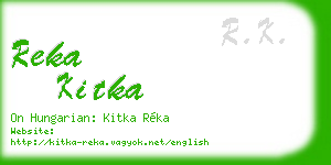 reka kitka business card